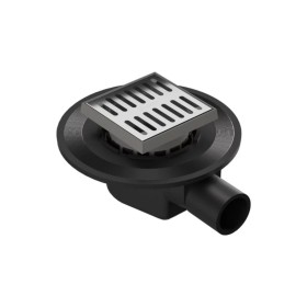 Bonomini Pozzetto Scarico Pavimenti Go-Go 10x10 cm ø 40 mm Interno e 50 mm Esterno - 6195IX40B2