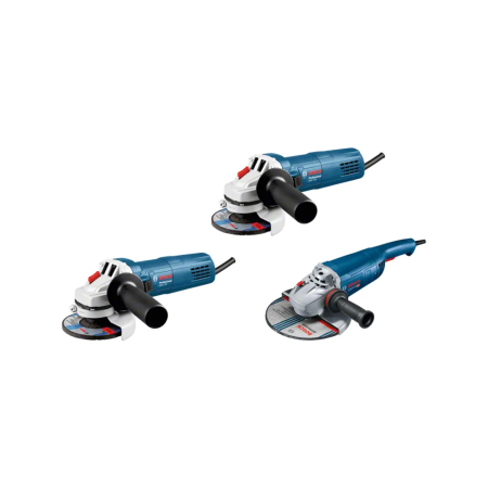 Bosch Set di 3 Utensili Smerigliatrici Angolari GWS 22-230 J + 2x GWS 750