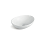 Oceano Lavabo Ovale da Appoggio 41x34 Ceramica Bianca | Megaclima.it