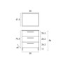 DianFlex Mobile Bagno Athena 3 Cassetti Bianco 80 cm | Megaclima.it