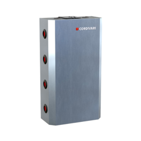 Cordivari Volano Termico Cube da 80 Litri per Pompa di Calore con Separatore Idraulico Grezzo