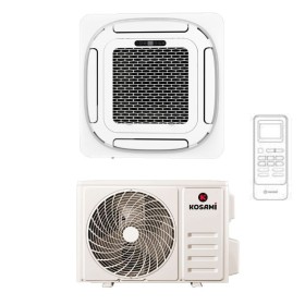 Kosami Climatizzatore Monosplit Cassetta 60x60 Inverter R32 9000 BTU WiFi Comando Pompa e Griglia Inclusa