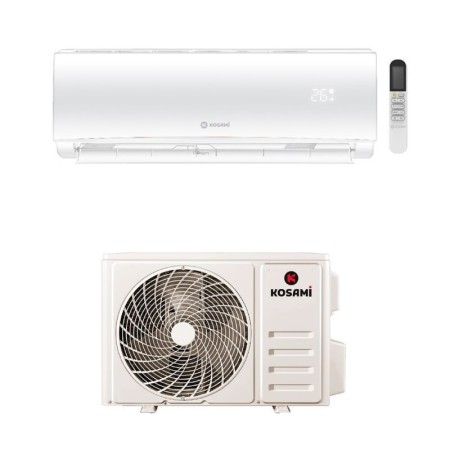 Kosami Climatizzatore Monosplit Parete Paros Bianco Inverter R32 24000 BTU 7.0kW Wi-Fi A++ con Telecomando Incluso