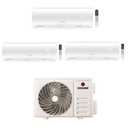 Kosami Climatizzatore Trial Split Paros 9+12+12 BTU con Paros Multi 32-4 Inverter R32 WiFi Classe A++