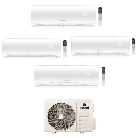Kosami Climatizzatore Quadri Split Paros 9+9+12+12 BTU con Paros Multi 42-5 Inverter R32 WiFi Classe A++