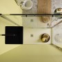 Ercos Piatto Doccia Rettangolare Marmoresina Altezza 3cm Misura 120x80 cm Foro Scarico 90mm Griglia Inox Inclusa