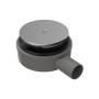 Bonomini Sifone Doccia Filo Pavimento Micro Lux Ribassato Foro 90mm Coperchio ABS 120mm Flangia Acciaio Inox