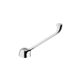 Damast Leva in Zama Cromata per Cartuccia Ø 40 mm con Grano e Indicatore Rossa/Blu - 13764
