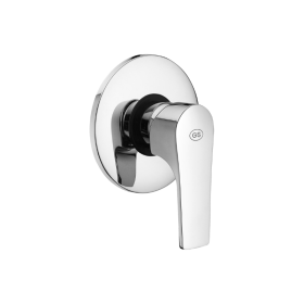 Gs Rubinetterie Miscelatore Monocomando da Incasso Per Doccia Serie Slim Cromato - 2450