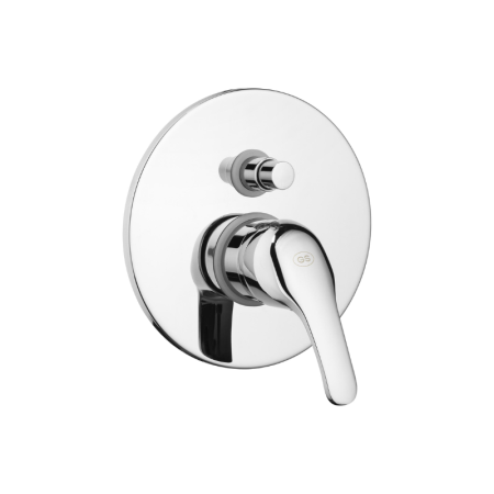 Gs Rubinetterie Miscelatore Monocomando da Incasso per Vasca con Deviatore Serie Ecoline Cromo - 5359