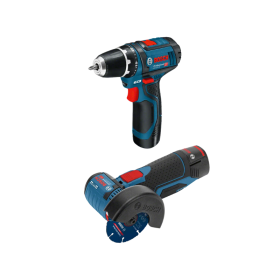 Bosch Professional GSR 12V-15 + GWS 12V-76 Kit Batteria | Megaclima.it