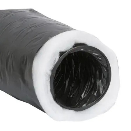 GV CLIM Tubo Flessibile Isolato PVC Nero AF 546 Ø 254 mm - 10 Metri