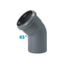Curva 45° polipropilene diametro 40 mm Innesto singolo