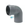 Curve 87° (5 PEZZI) polipropilene diametro 40 mm Innesto singolo