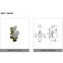Eurorama Miscelatore Doccia Incasso Con Deviatore 2 Uscite  Serie FLUE PE138030SL + 730330 dettagli tecnici