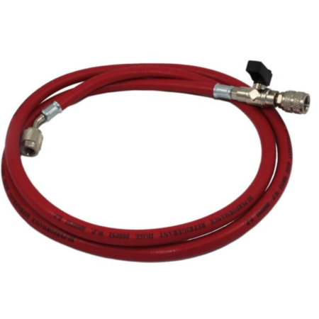 Tecnogas Frusta Tubo Flessibile 5/16" SAE C/Rubinetto ROSSO L 1500 mm