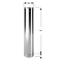 Tubo Canna Fumaria In Acciaio Inox Aisi 304 BA Spessore 0,44 mm. 1 Metro. Ø80 Conf. 3 pezzi