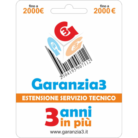 Garanzia 3 - Estensione Del Servizio Tecnico Fino A 2000,00 Euro