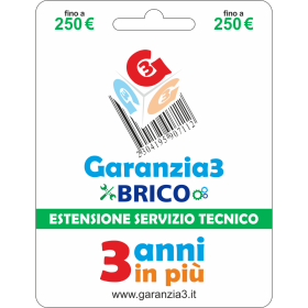 GARANZIA 3 Brico - Estensione Del Servizio Tecnico Fino A 250,00 Euro