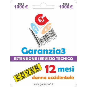 Garanzia 3 Cover - Estensione Del Servizio Tecnico Fino A 1000,00 Euro