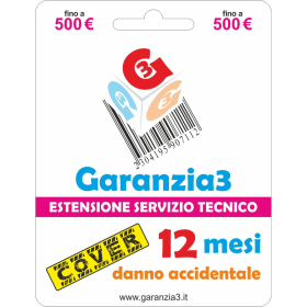 Garanzia 3 Cover - Estensione Del Servizio Tecnico Fino A 500,00 Euro