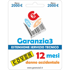Garanzia 3 Cover - Estensione Del Servizio Tecnico Fino A 2000,00 Euro