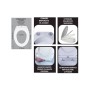Coprivaso Universale Coming Termoindurente Soft Close Bianco Cerniere Acciaio Inox Info