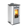 Kalor Stufa a pellet ad aria ventilata MIRIAM 10 KW 8,87 Bianca ad Alta Efficienza