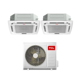 TCL Climatizzatore Inverter Dual Split a Cassetta 9+12 con MT1821 Wi-Fi R-32 Classe A++