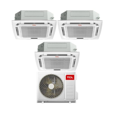 TCL Climatizzatore Inverter Trial Split a Cassetta 9+12+12 con MT2730 Wi-Fi R-32 Classe A++