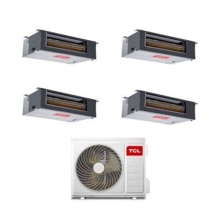 TCL Climatizzatore Quadri Split Canalizzato 9+12+12+12 con MT4250 Inverter R-32 Classe A++