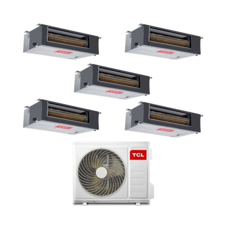 TCL Climatizzatore Penta Split Canalizzato 9+9+12+12+12 con MT4250 Inverter R-32 Classe A++
