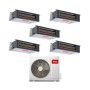 TCL Climatizzatore Penta Split Canalizzato 9+9+12+12+12 con MT4250 Inverter R-32 Classe A++