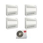 TCL Climatizzatore Quadri Split Console 12+12+12+12 con MT4250Inverter R-32 Classe A++
