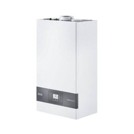 Riello Caldaia a Condensazione Residence 25 Kis LowNox 25 kW Metano/Gpl Completa Di Kit Fumi