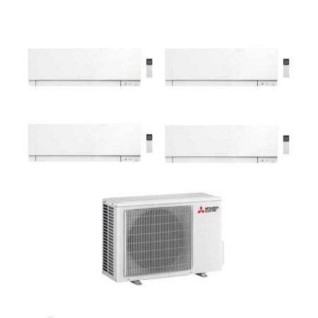Mitsubishi Climatizzatore Quadri Split Kirigamine Zen MSZ-EF Bianco 9+9+9+9 con MXZ-4F72VF Inverter R32 WiFi Classe A++