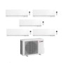 Mitsubishi Climatizzatore Penta Split Kirigamine Zen MSZ-EF Bianco 9+9+12+12+12 con MXZ-5F102VF Inverter R32 WiFi Classe A++