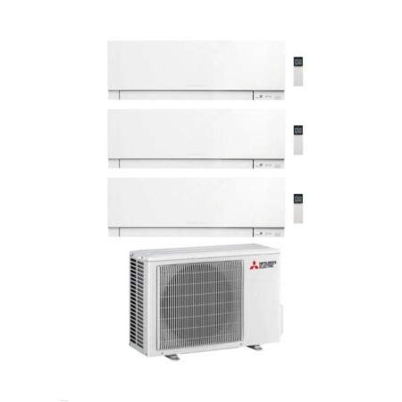 Mitsubishi Climatizzatore Trial Split Linea Kirigamine Zen MSZ-EF Bianco 9+9+9 con MXZ-3F54VF Inverter R-32 Wi-Fi Classe A+++