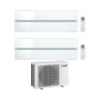 Mitsubishi Climatizzatore Dual Split Kirigamine MSZ-LN Bianco 9+9 con MXZ-2F42VF4 Inverter R-32 Wi-Fi Classe A+++