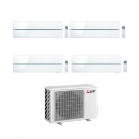 Mitsubishi Climatizzatore Quadri Split Kirigamine MSZ-LN Bianco 9+9+9+9 con MXZ-4F72VF4 Inverter R-32 Wi-Fi Classe A++