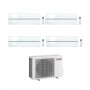 Mitsubishi Climatizzatore Quadri Split Kirigamine MSZ-LN Bianco 9+9+9+12 con MXZ-4F72VF4 Inverter R-32 Wi-Fi Classe A++