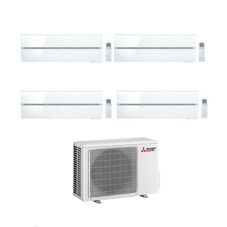 Mitsubishi Climatizzatore Quadri Split Kirigamine MSZ-LN Bianco 9+9+9+12 con MXZ-4F72VF4 Inverter R-32 Wi-Fi Classe A++