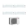 Mitsubishi Climatizzatore Quadri Split Kirigamine MSZ-LN Bianco 9+9+9+18 con MXZ-4F72VF4 Inverter R-32 Wi-Fi Classe A++