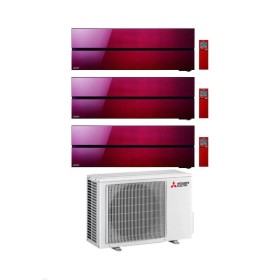 Mitsubishi Climatizzatore Trial Split Kirigamine MSZ-LN Rosso 12+12+12 con MXZ-3F68VF3 Inverter R-32 Wi-Fi Classe A++