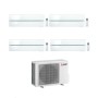Mitsubishi Climatizzatore Quadri Split Kirigamine MSZ-LN Bianco 9+9+12+12 con MXZ-5F102VF2-E1 Inverter R-32 Wi-Fi Classe A++