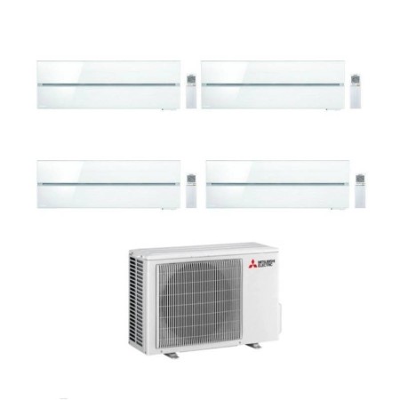 Mitsubishi Climatizzatore Quadri Split Kirigamine MSZ-LN Bianco 9+9+12+12 con MXZ-5F102VF2-E1 Inverter R-32 Wi-Fi Classe A++