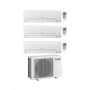 Mitsubishi Climatizzatore Trial Split Linea Smart MSZ-HR 9+9+12 con MXZ-3HA50VF con Inverter R-32 Wi-Fi Opt. Classe A++