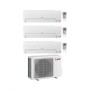 Mitsubishi Climatizzatore Trial Split Linea Smart MSZ-HR 9+9+12 con MXZ-3HA50VF con Inverter R-32 Wi-Fi Opt. Classe A++