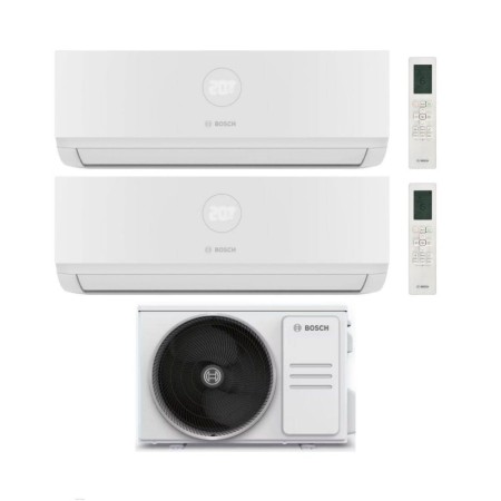 Bosch Climatizzatore Dual Split Climate 3000i 9+9 con 5000M 41/2 E Inverter R 32 Wi-Fi Optional Classe A++