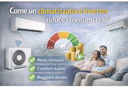 Come un climatizzatore inverter riduce i consumi reali